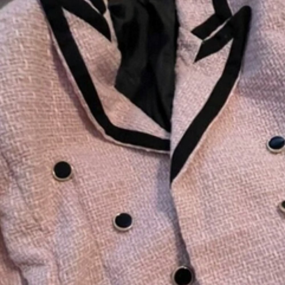 Statement Maker Instagram Chic Classic Tweed Blazer Pink - Picture 10 of 10
